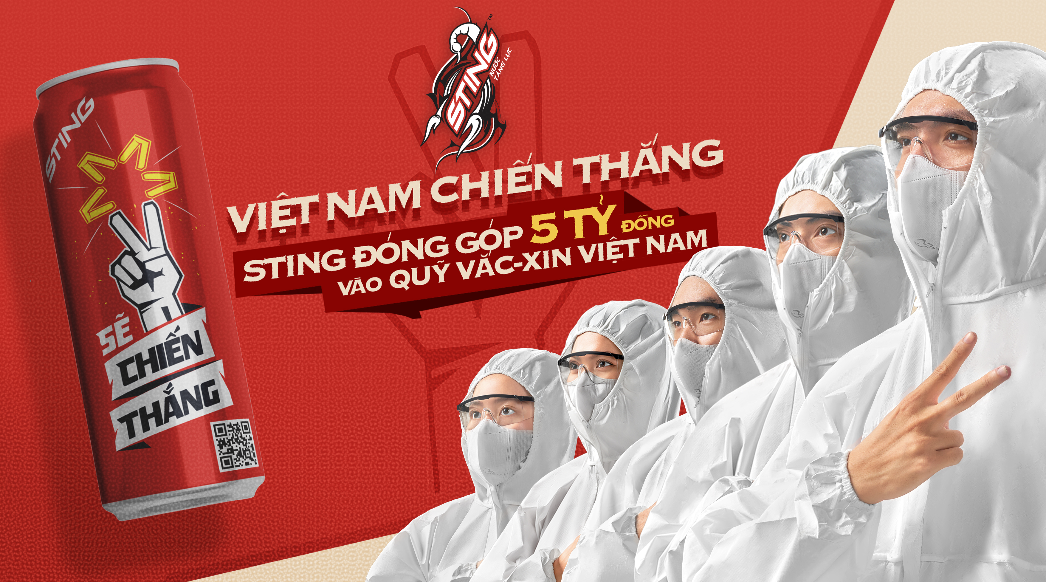 Suntory PepsiCo Việt Nam, nhãn hàng Sting tài trợ 5 tỷ cho Quỹ Vắc-xin Phòng Covid-19